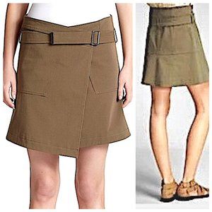 Belstaff Khaki Ryder Wrap Mini Skirt